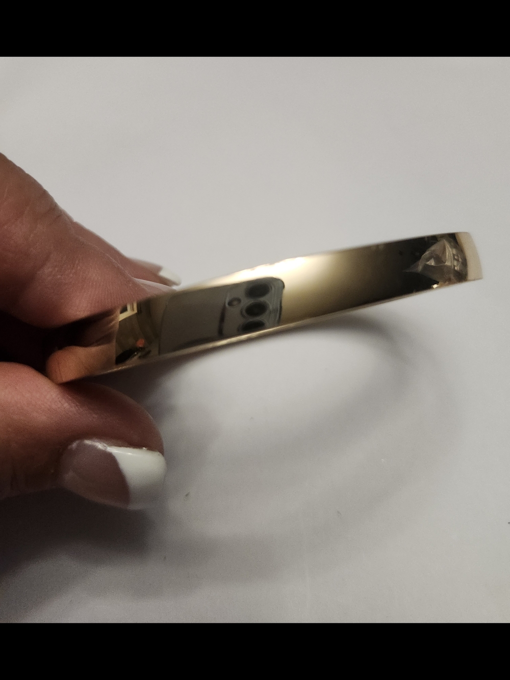 Joe Fresh Gold-Tone Hinged Metal Bangle Bracelet New